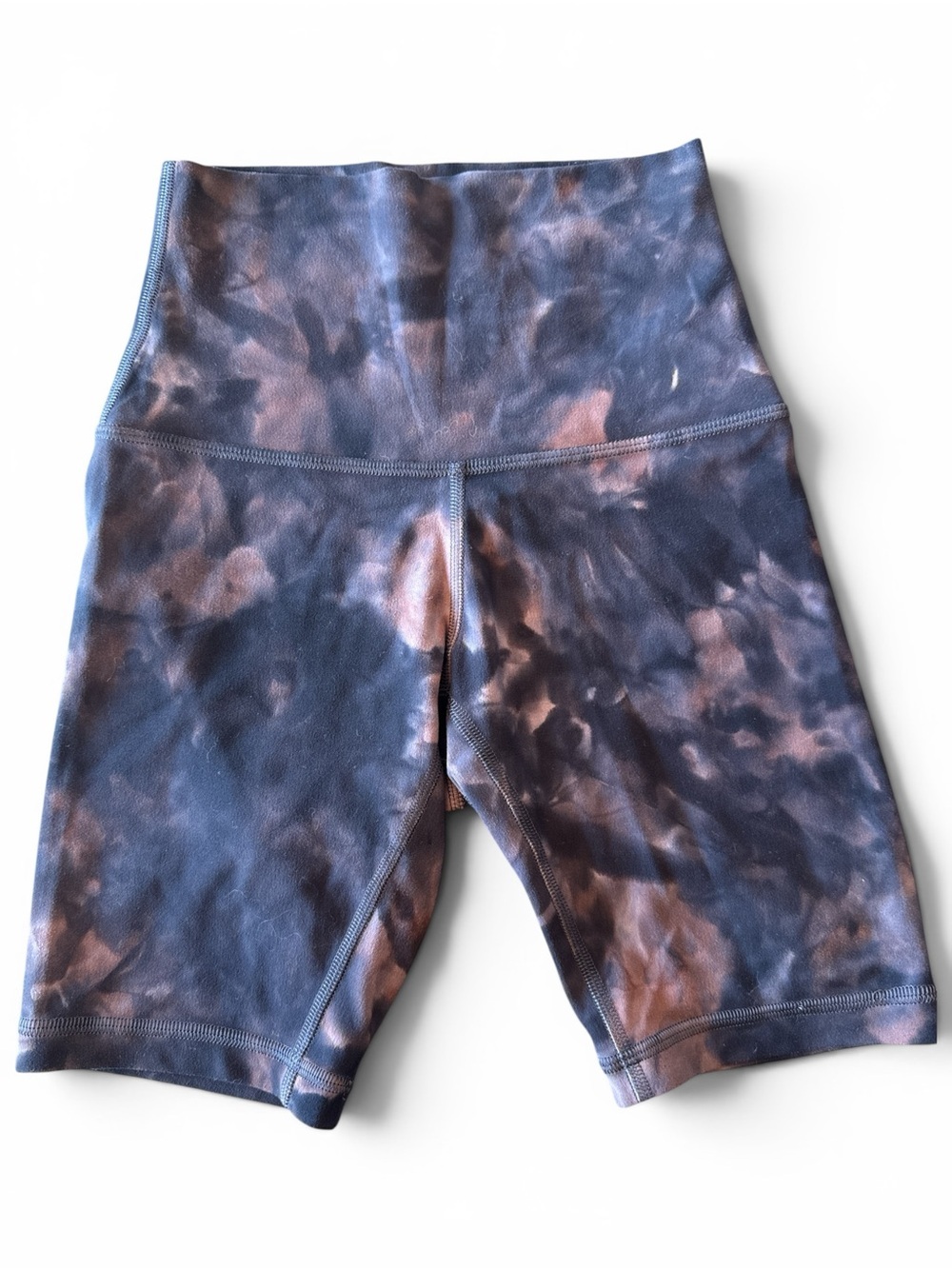 Lululemon athletica High-Waist Tie-Dye Biker Shorts Size 0